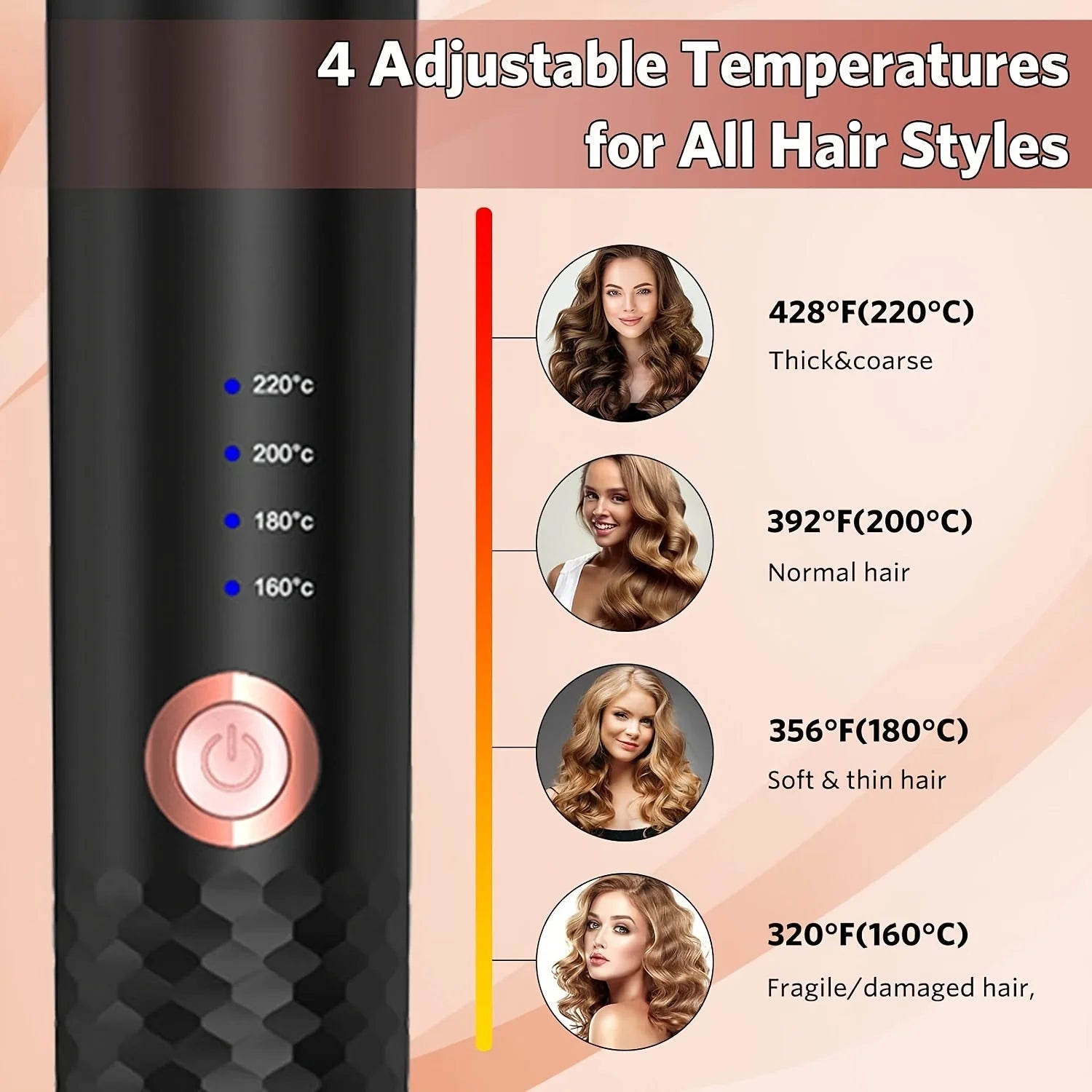 The art of perfect curls!  Automatic Hair Curler Auto Hair Curling Iron Ceramic Rotating Air Curler Air Spin Wand Styler Curl Machine Magic Hair Curler