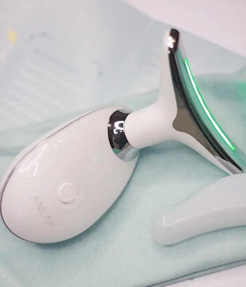 ELLYORA Facial and Neck Device — EMS Microcurrent and LED Therapy - Designed to support calm, balanced, natural-looking skin.